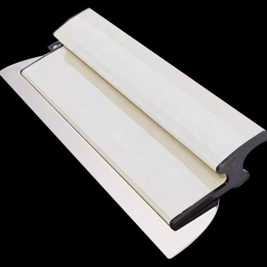 25cm Stainless Steel Drywall Smoothing Spatula - Compact Skimming Trowel