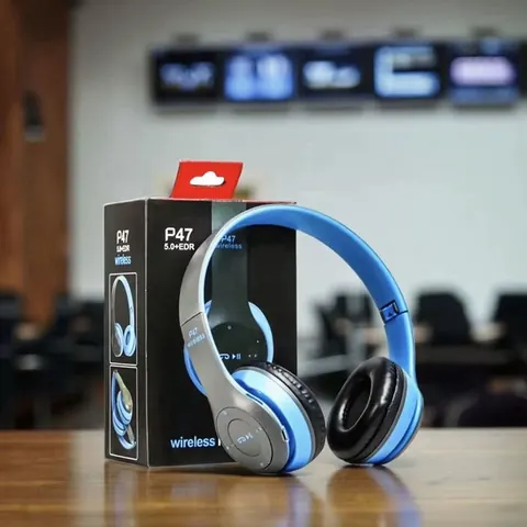 P47 Wireless Bluetooth Headphones - Foldable, Built-in Mic & TF Card
